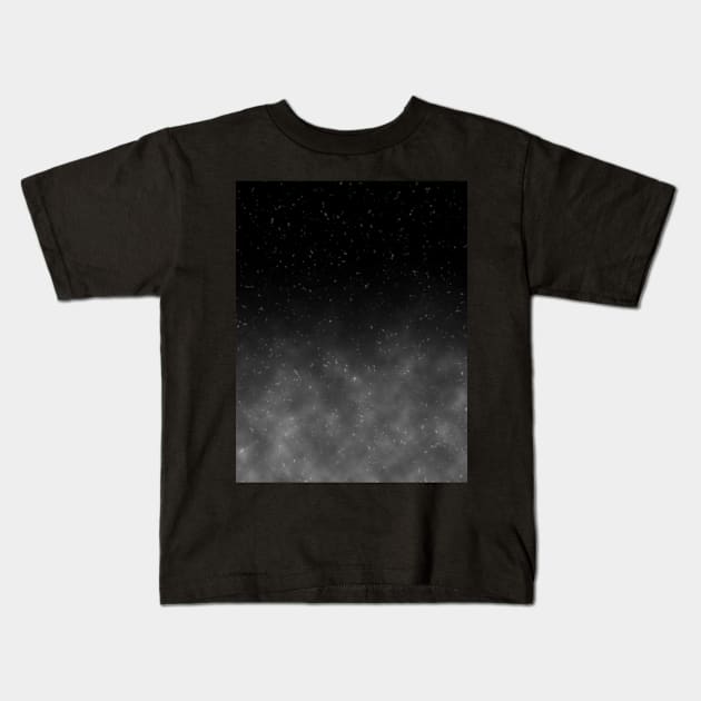 Grey Galaxy Kids T-Shirt by cherubi19